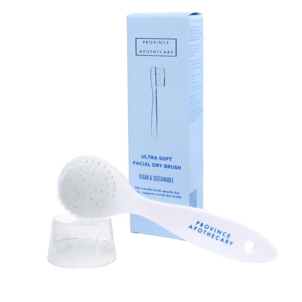 Ultra Soft Facial Dry Brush by Province Apothecary | Vegan ALL Skin Types - NWT